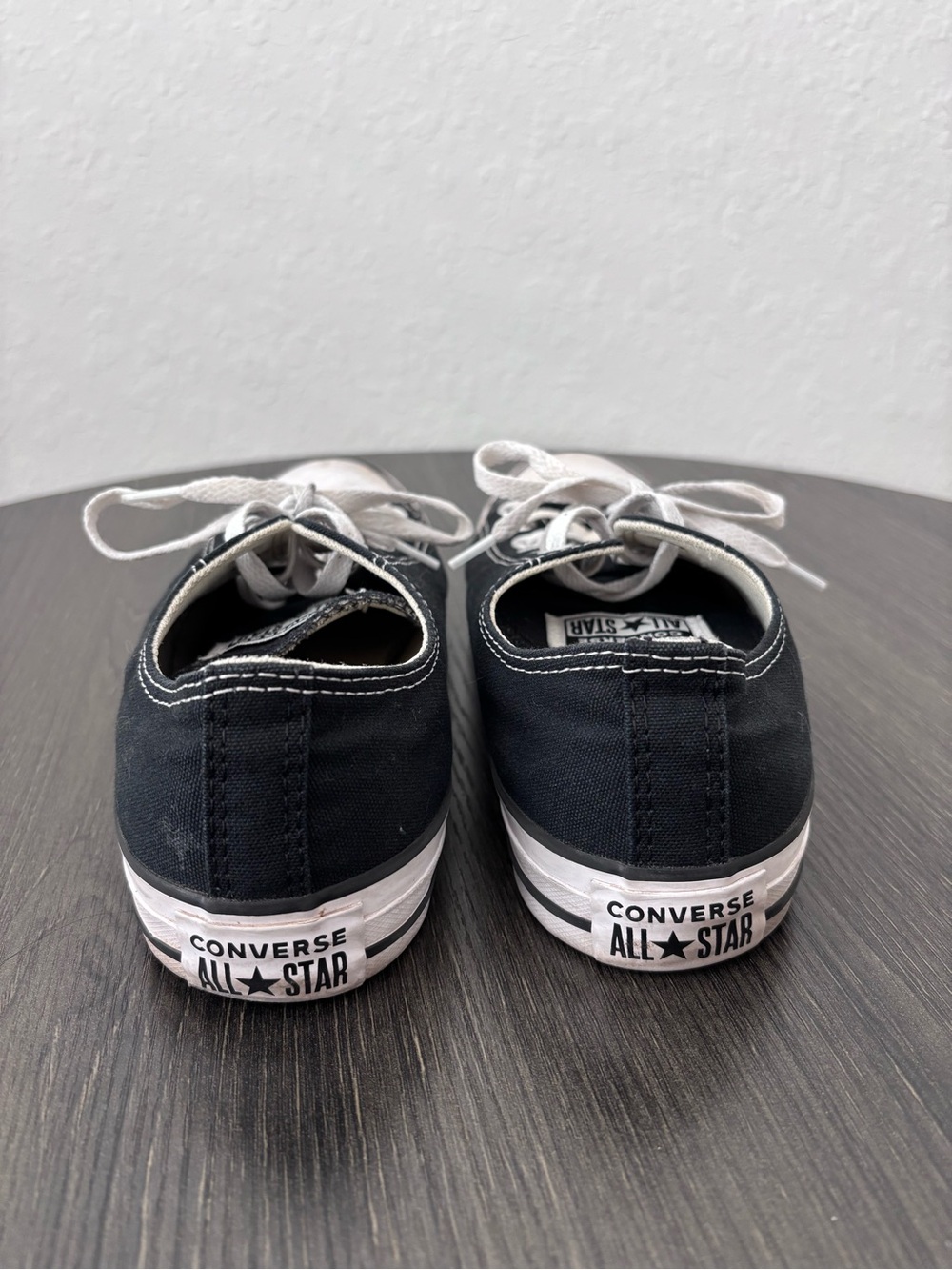 Converse Black Low Top Sneakers with White Accents - Picture 4 of 6